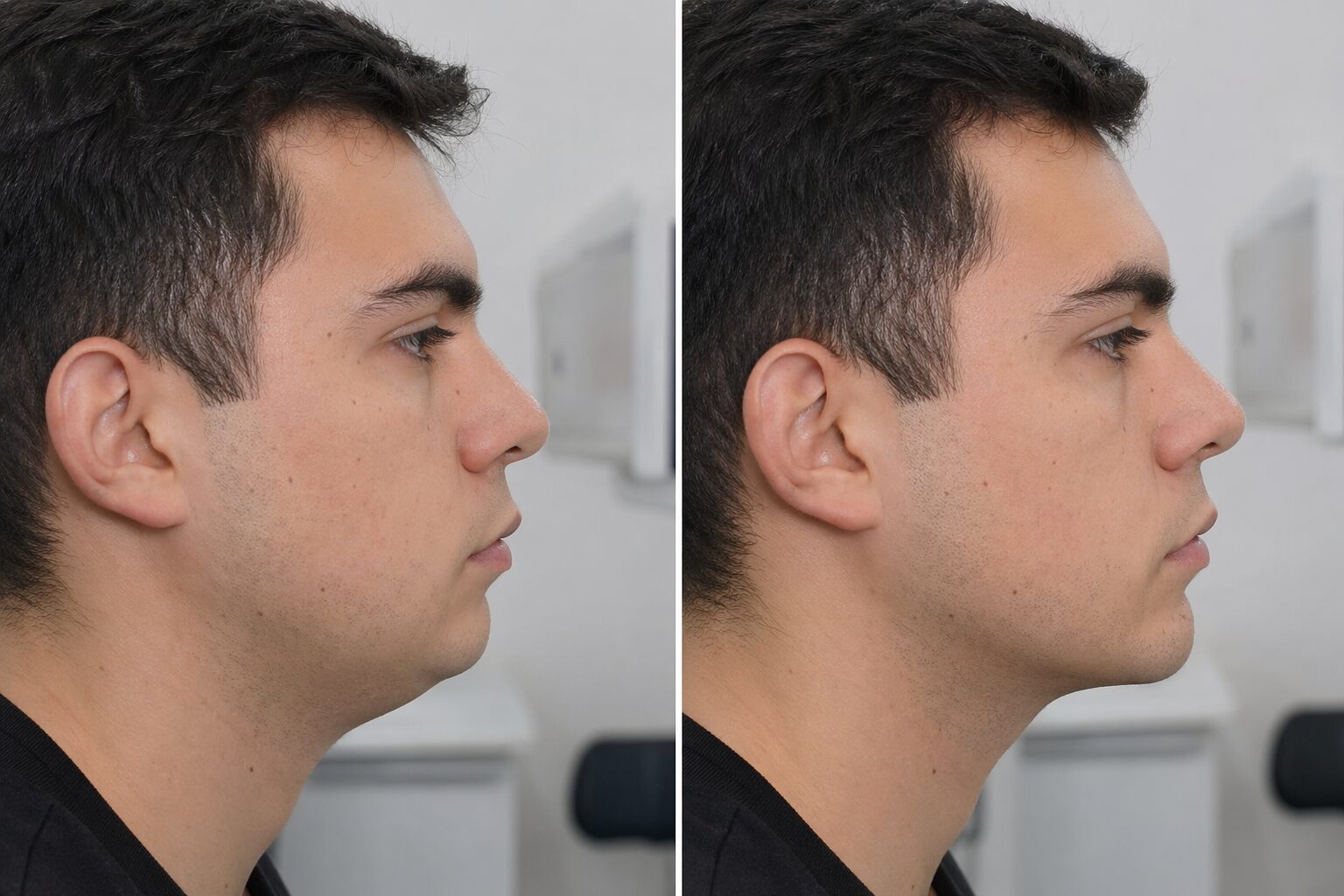 Mentoplastia - antes y después ilustrativo